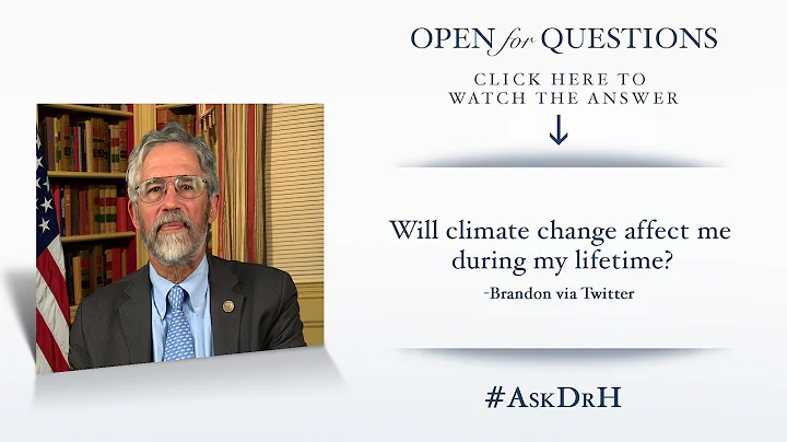 Open for Questions with Dr. John Holdren