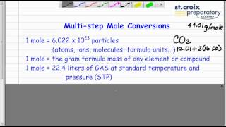 Multistep Mole Conversions #1