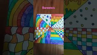 Rainbow 🌈🌈 ##art in 8 boxes ##