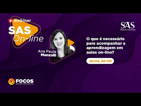 O que é necessário para acompanhar a aprendizagem em aulas on-line? | SAS | Formação para Educadores