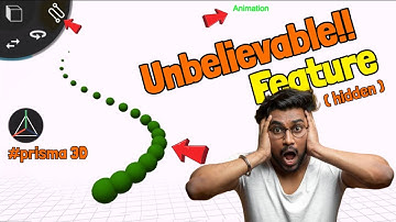 Blender like- Sci-Fi Particle Simulation In Prisma 3D | Magical 3D Particles effect in prisma 3D.