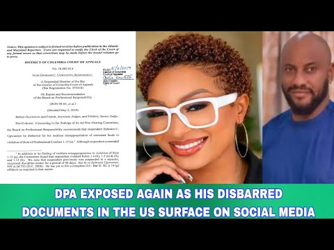 DPA EXPOSED AGAIN AS HIS DISBARRED DOCUMENTS IN THE US SURFACE ON SOCIAL MEDIA
