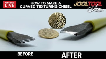 How to make a curved texturing chisel on the JOOLTOOL - LIVE with Anie