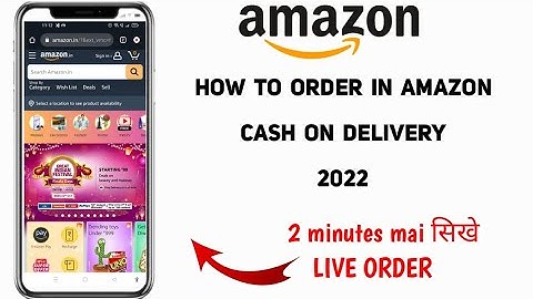 Amazon se order kese kare || cash on delivery live order || how to order in Amazon