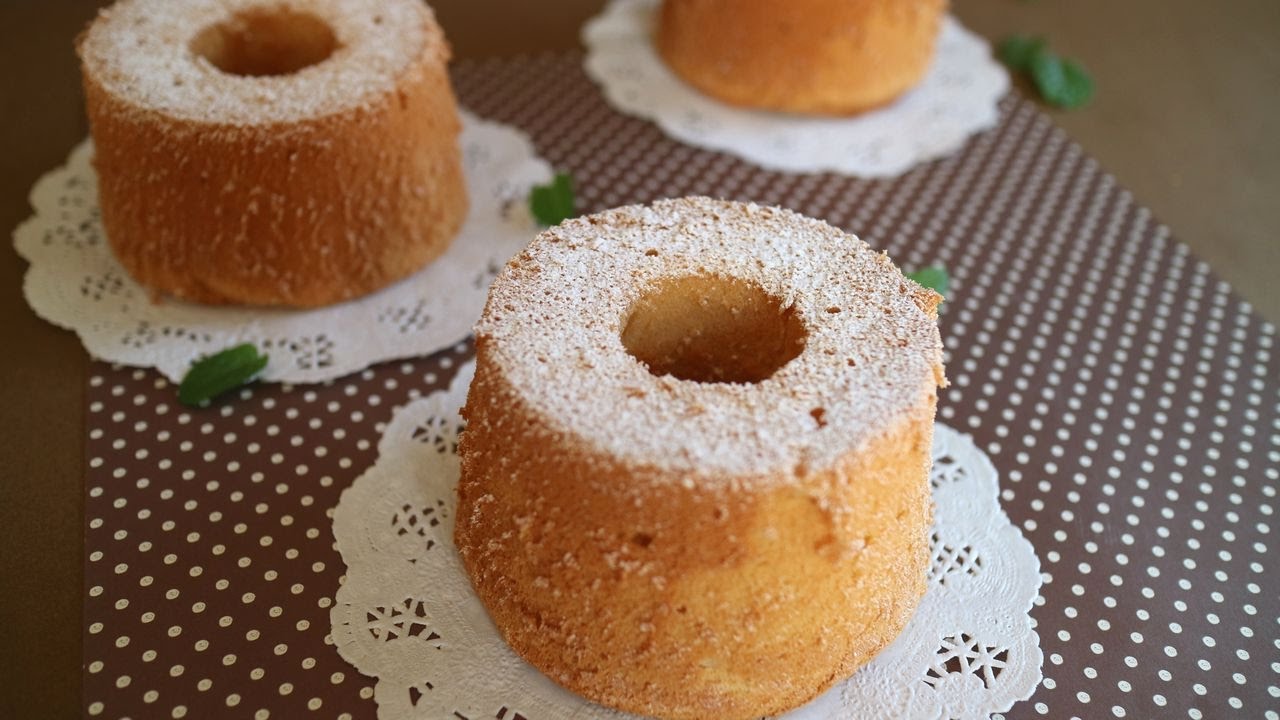 Mini Chiffon Cake Fluffy ミニシフォンケーキ ふんわり Youtube