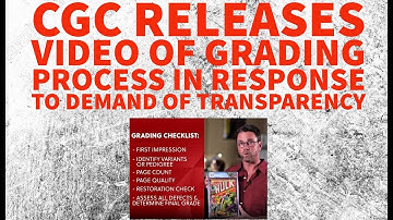 EXCLUSIVE: CGC RELEASES VIDEO SHOWING GRADING PROCESS