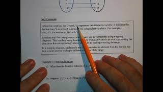 MCR3U - Function Notation and Mapping