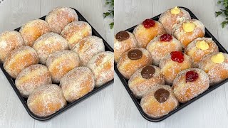 How To Make The Best Trending Milky Doughnuts + 3 Filling Recipe