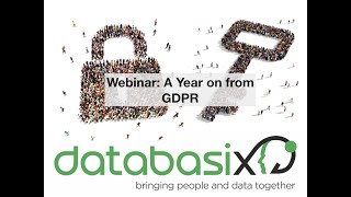 A Year on from GDPR