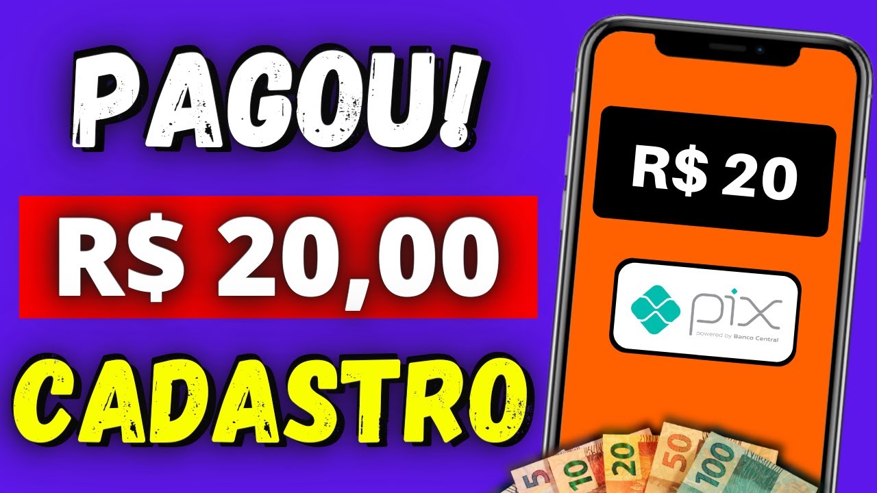 Cadastrou GANHOU R$ 20 😱 App PAGANDO no Cadastro 2022 - Como Ganhar Dinheiro no PIX
