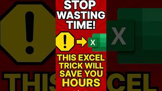 Stop wasting time ! This excel trick will save you HOURS #shorts