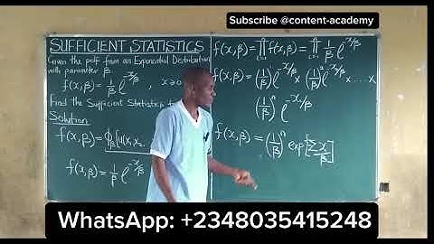 Sufficient Statistics for Exponential Distribution | Mastering the Factorization Theorem