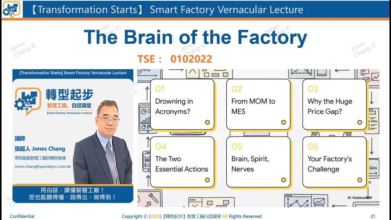 TSE0102022 : The Brain of the Smart Factory (中英對照)