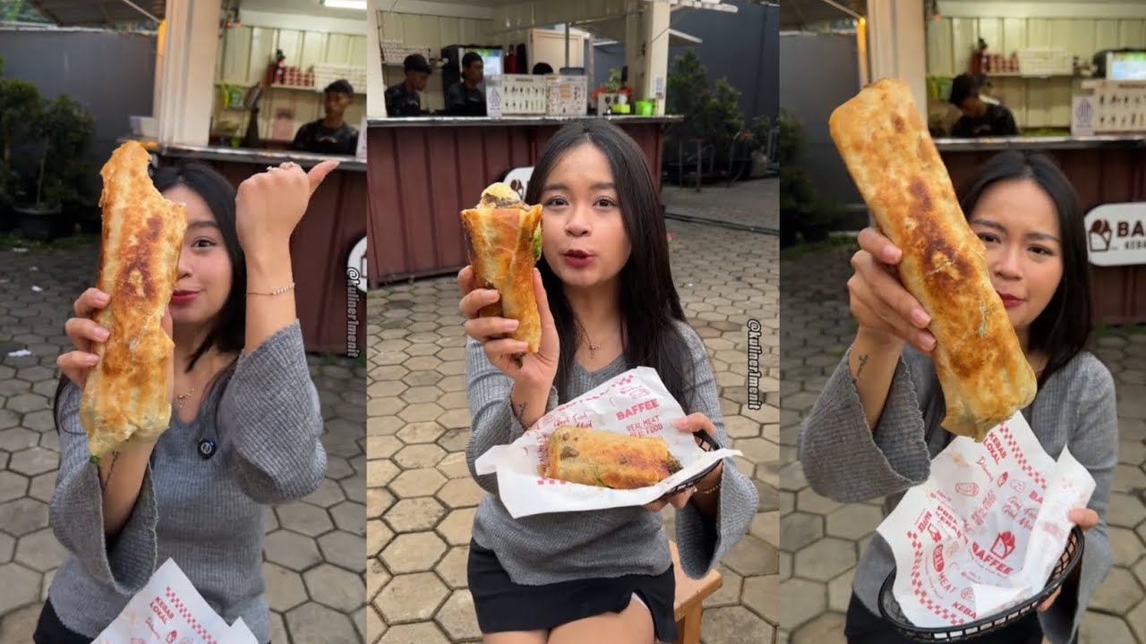 BAFFEE KEBAB...KEBAB PINGGIR JALAN BERANI PAKE DAGING ASLI! #mukbang #viralvideo #ytshorts #kuliner