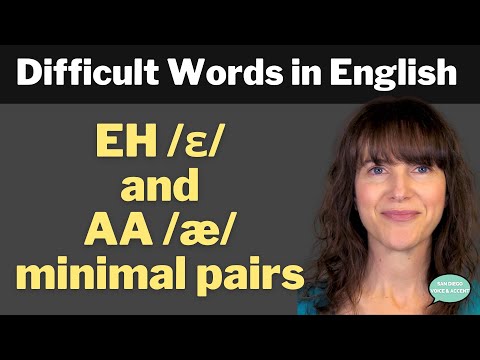 How to Pronounce Difficult Minimal Pairs - EH /ɛ/ vs. AA /æ/
