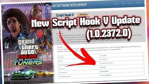 How to Update Script Hook V for GTA V (1.0.2372.0) | Latest Script Hook V UPDATE