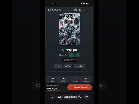 Go read it now and see why everyone’s talking about it.#BubbleGirl #ECUstudios #ComicBook
