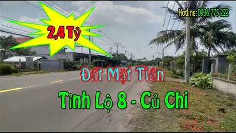 Đất Mặt Tiền Tỉnh Lộ 8 Thị Trấn Củ Chi 2,4 Tỷ