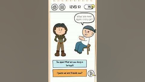 Brain test 3 level #57 walkthrough solution