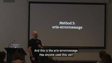 Accessible Form Hints and Errors (Russ Weakley)