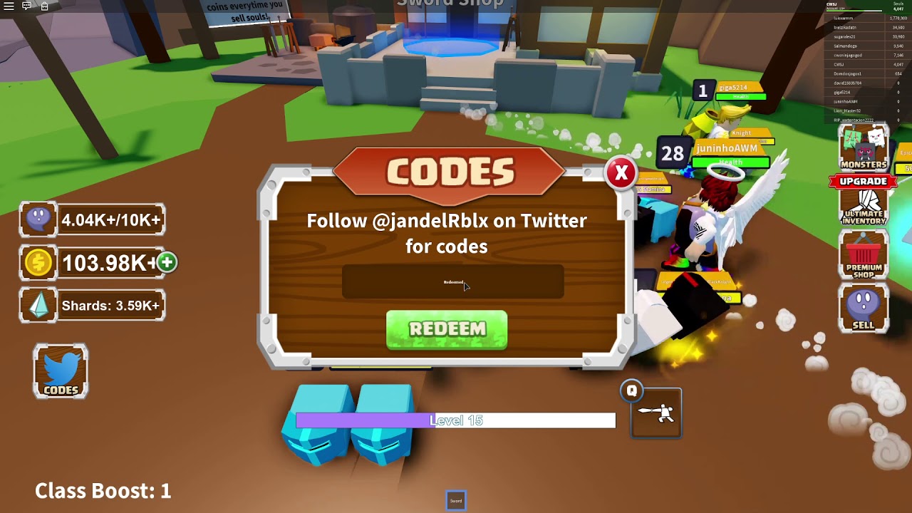 All Working Codes For Monster Simulator On Roblox YouTube