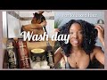 🚿Washday for DRY RELAXED HAIR | Moerie Review | April Sunny