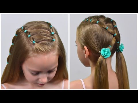 easy-everyday-hairstyle-with-pigtails-and-elastics-(easy-little-girl-hairstyles-for-girls-#75)-#lgh