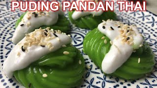 PUDING PANDAN THAI sangat popular di Thailand | lembut dan wangi | KANOM PIAK POON