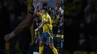 When Ronaldo Celebrates, the world watches 💛💙 #trending #viral #alnassr #cr7 #shorts #aura #phonk