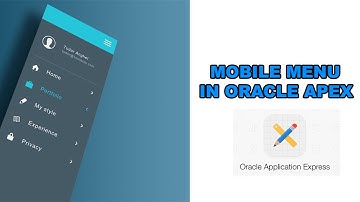 Mobile Responsive Menu In ORACLE APEX Part 2