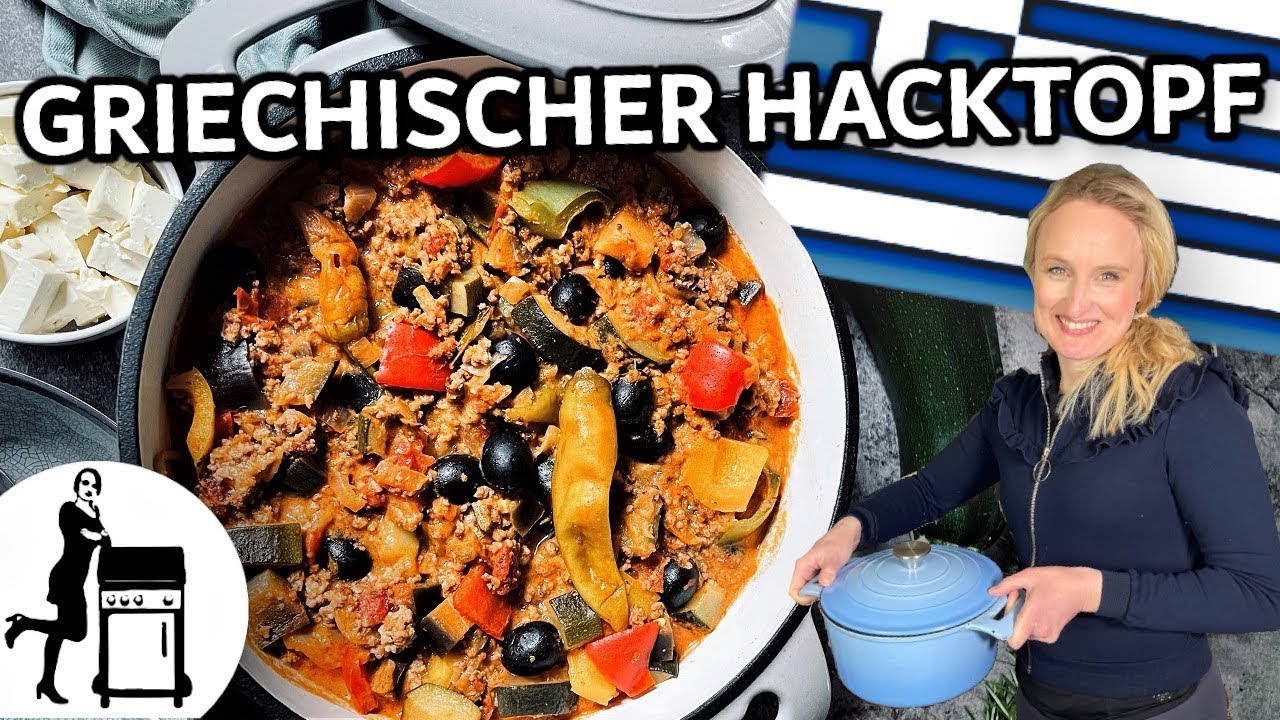 Hackfleischeintopf | Griechischer Frühlingseintopf | Die Frau am Grill