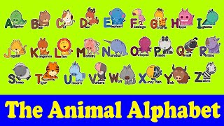 The Animal Alphabet | Animals Sound A-Z | A-Z The Animal Sound Nursery Rhymes and Kids Song | EduFam