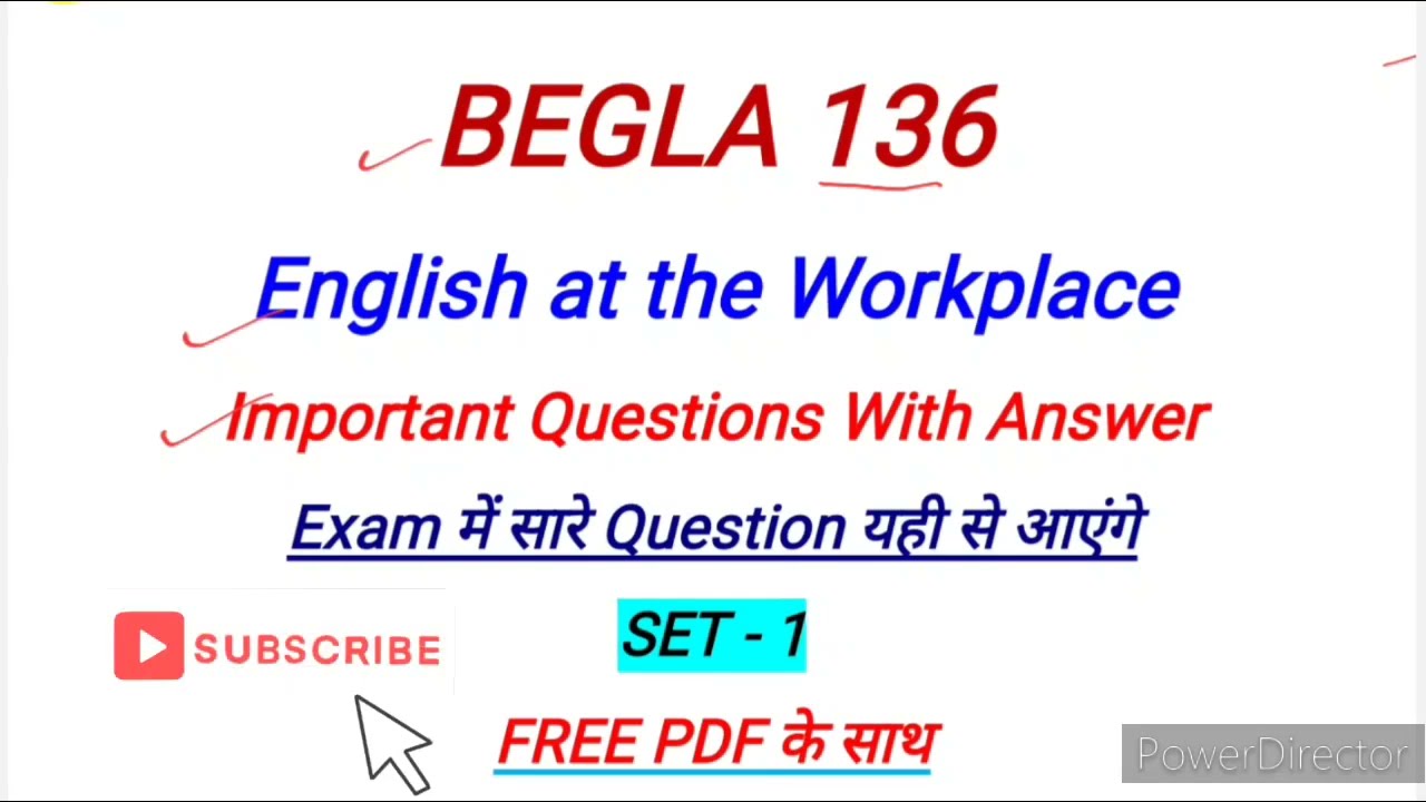 BEGLA 136 Important Questions With Answer | BEGLA 136 Sample Paper | BEGLA136 Previous year Question