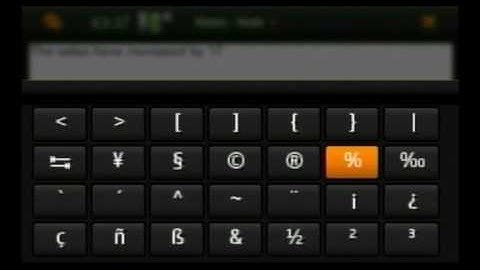 How to access extra characters and accents on the Nokia N900 keyboard