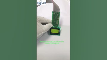 8*2 character dot matrix LCD module, yellow and green. #electronic