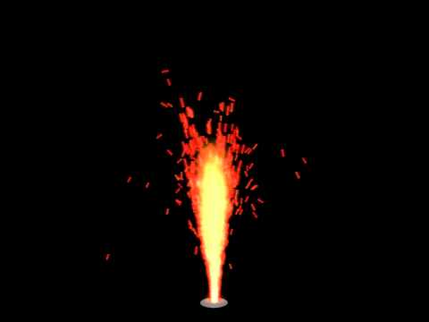 Blender Fireworks: Fountain
