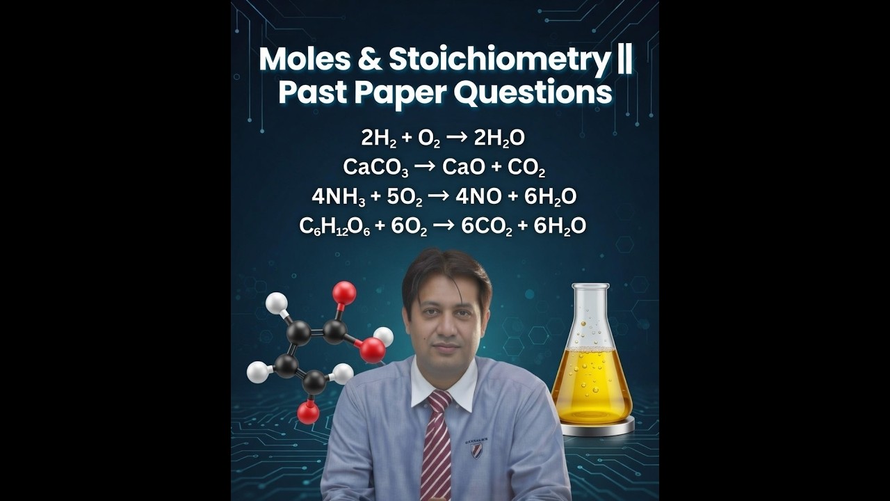 Moles and Stoichiometry || Past Paper Questions