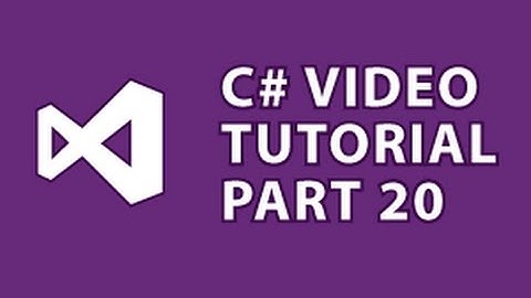 C# Tutorial 20 Menu Bars