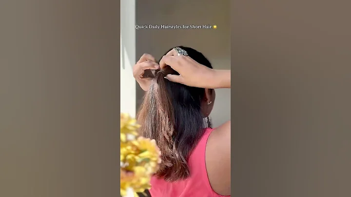 Everyday Summer Hairstyles for Short Hair 🌞#hairstyle #hair #fyp #youtubeshorts #shorts