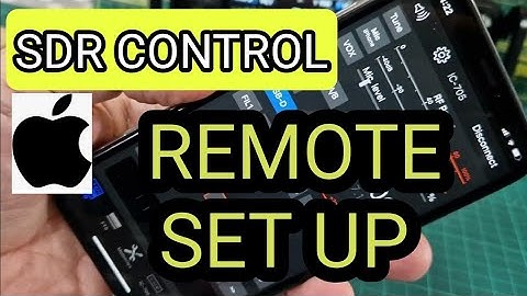 iOs SDR-CONTROL- ICOM 705 Remote Set Up - WORDWIDE