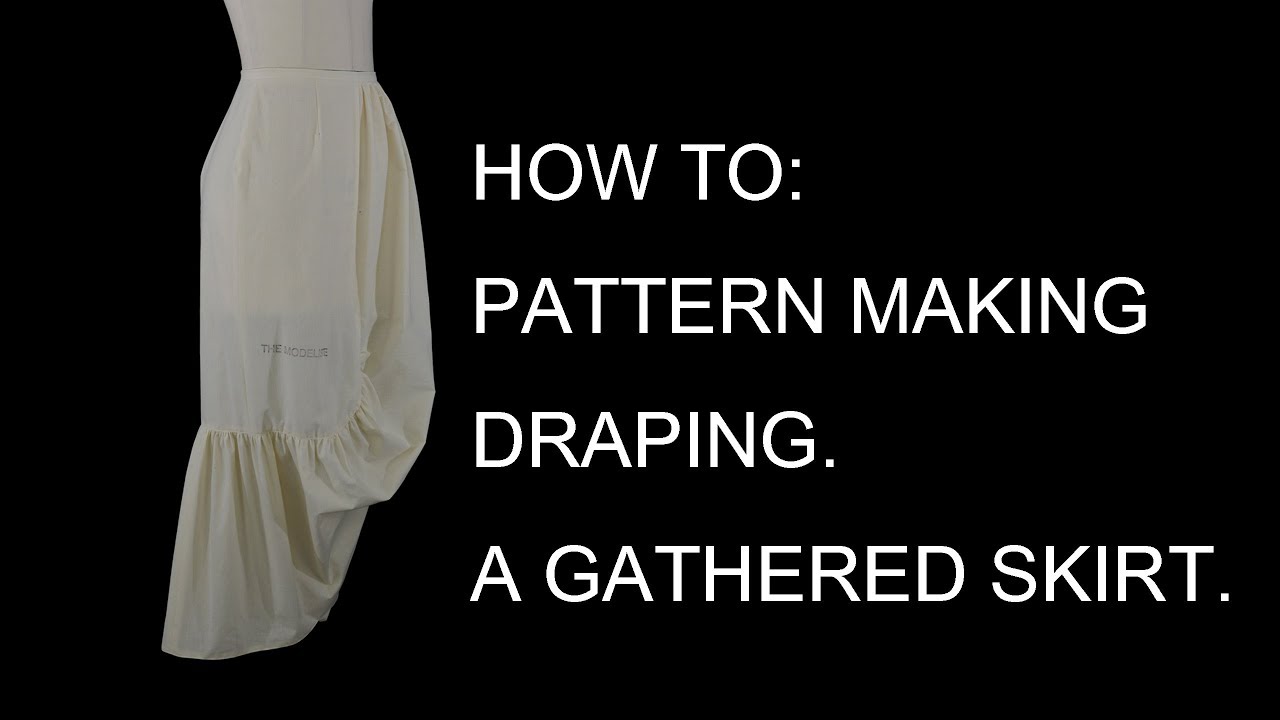 How To Drape Pattern Making A Twisted Skirt Youtube