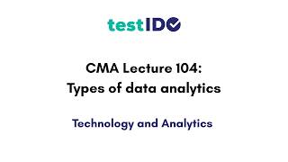 Data analytics 3: Types of data analytics CMA Lecture