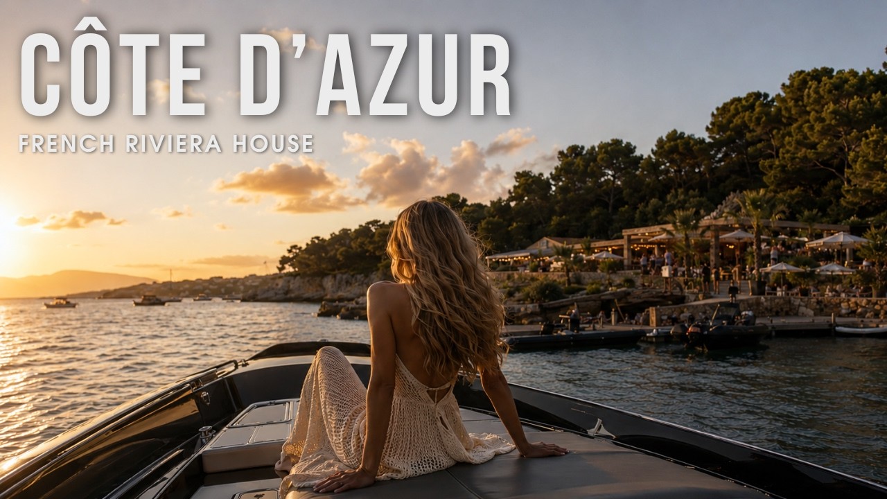 Cover Côte d’Azur Beach Society 🌊 French Riviera Deep House Lounge| Luxury Mediterranean 4K|AEVE DEEP #106