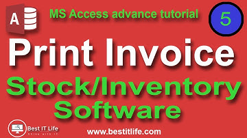 Print Single Invoice | Stock Management Software #MSAccess Advance Tutorials Bangla | Best IT Life
