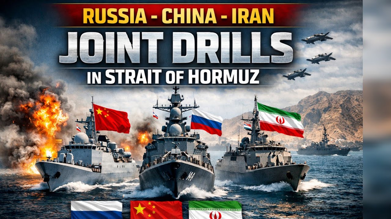Strait of Hormuz 2026||Russia, China & Iran Joint Naval Drills Explained