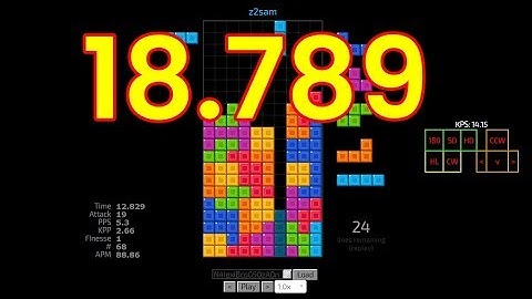 【Tetris 40 lines】 18.789 seconds