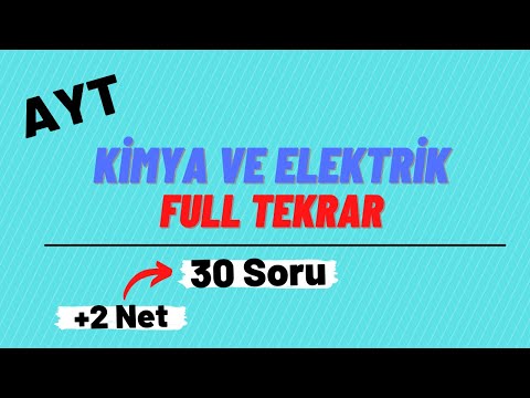 Elektrokimya | Kimya ve Elektrik | Soru Çözümü-Full Tekrar