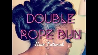 Hair Tutorial: Double Rope Bun Updo