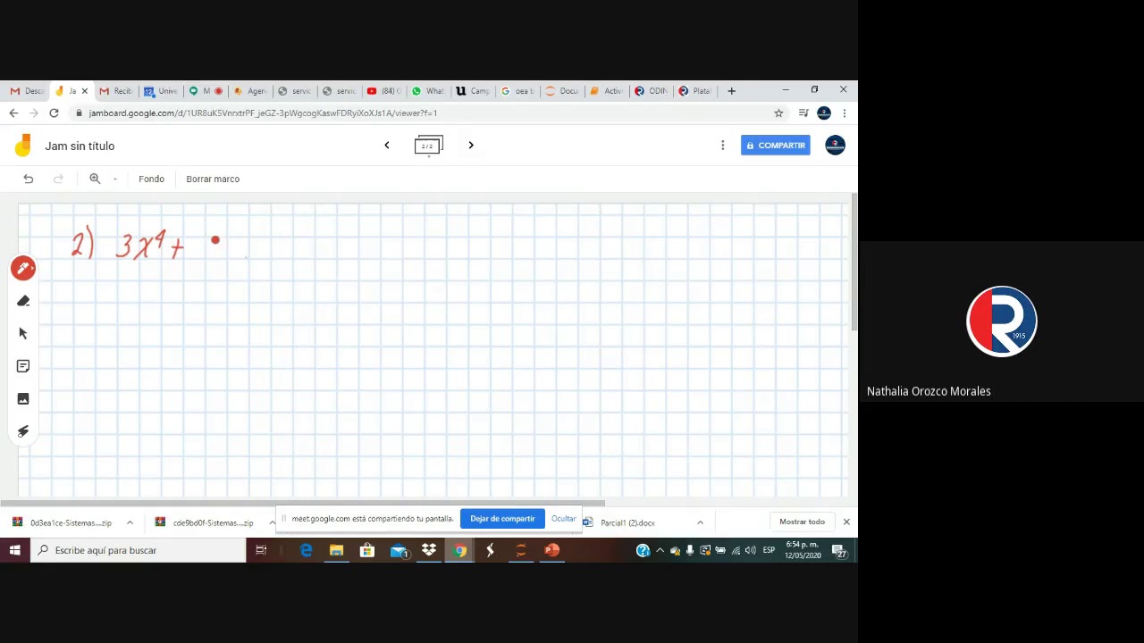Nathalia Orozco. Mate Discretas Martes. Clase 5 YouTube