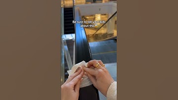 The amount of dirt on escalator handrails